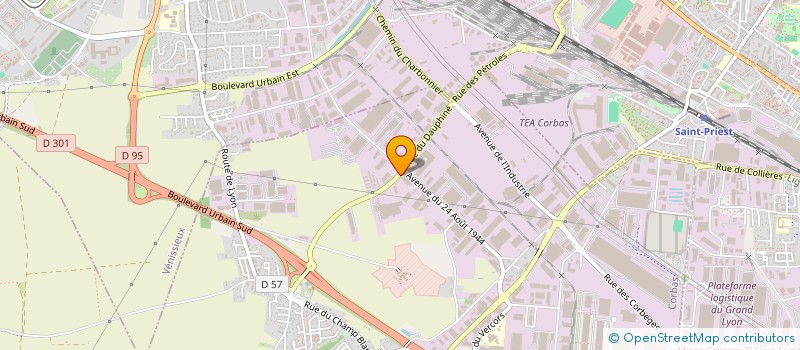 localisation de l'entreprise SODIMATER à CORBAS