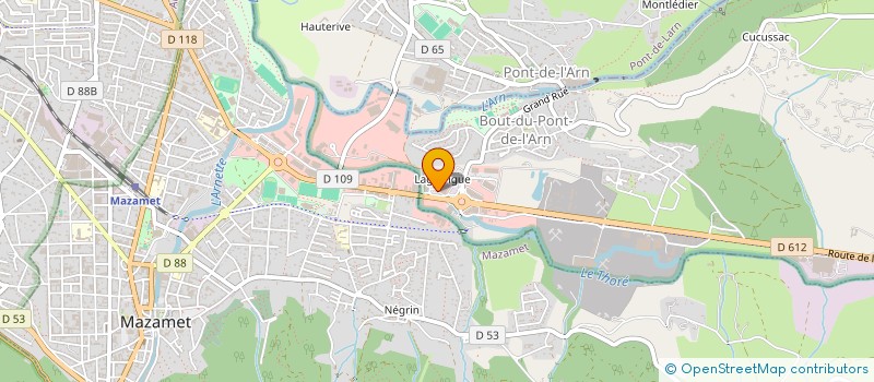 localisation de l'entreprise SODIMAZ à BOUT-DU-PONT-DE-LARN