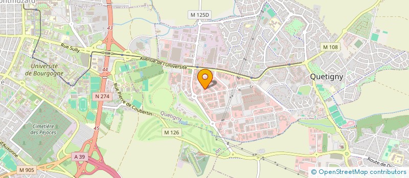 localisation de l'entreprise SODIME à QUETIGNY