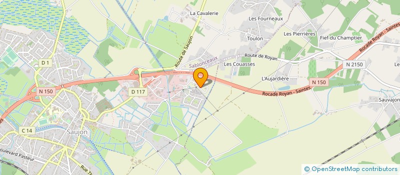 localisation de l'entreprise SODIME  SAUJON