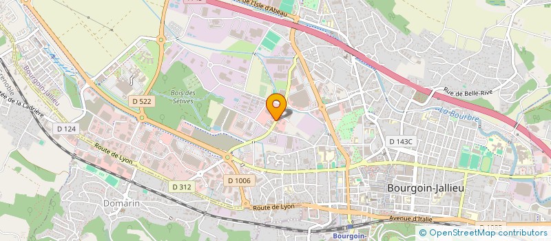 localisation de l'entreprise SODIMM-INDUSTRIE à BOURGOIN-JALLIEU
