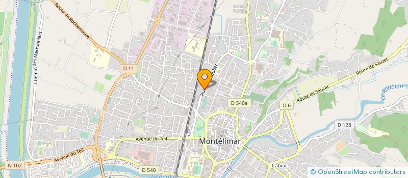 localisation de l'entreprise SODIMON S A à MONTELIMAR