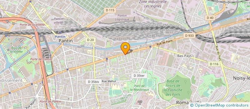 localisation de l'entreprise SODINES à PANTIN