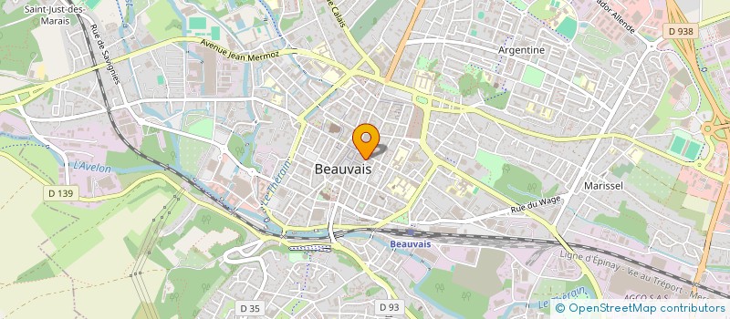 localisation de l'entreprise SODINESLE à BEAUVAIS