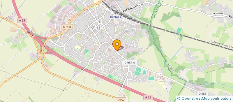 localisation de l'entreprise SODIOR à ORCHIES