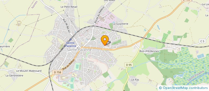 localisation de l'entreprise SODIPAZ à SAINTE-PAZANNE