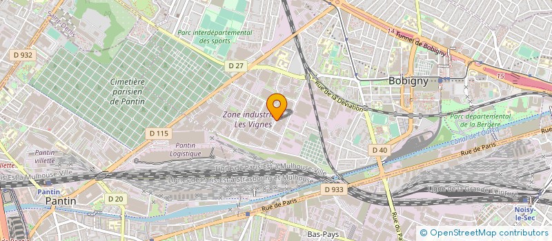 localisation de l'entreprise SODIPCO à BOBIGNY