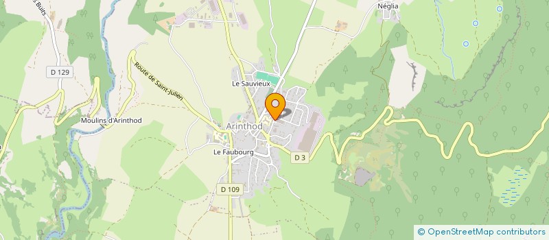 localisation de l'entreprise SODIPEMONT SOCIETE DE DISTRIBUTION DE LA PETITE MONTAGNE à ARINTHOD