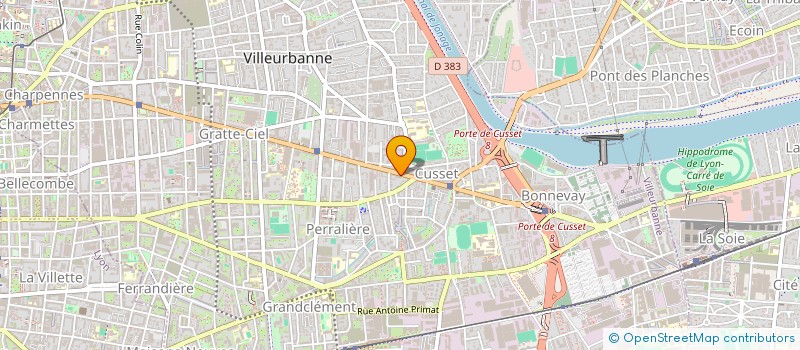 localisation de l'entreprise SODIPHA  VILLEURBANNE