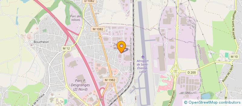 localisation de l'entreprise SODIPIECES  ANDREZIEUX-BOUTHEON