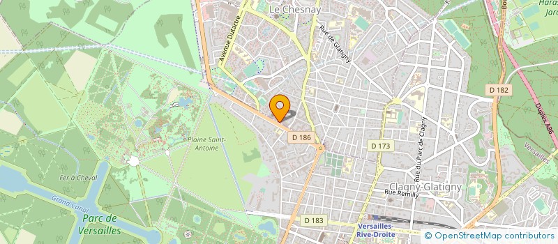 localisation de l'entreprise SODIPRAM à LE CHESNAY-ROCQUENCOURT