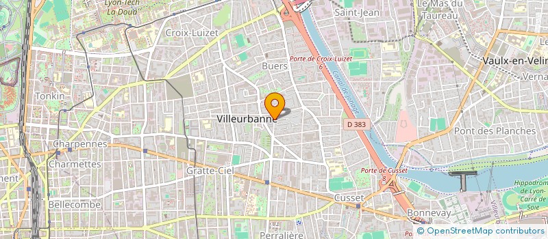 localisation de l'entreprise SODIPRIM  VILLEURBANNE