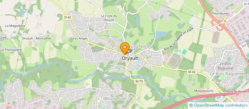 localisation de l'entreprise SODIRA à ORVAULT