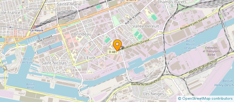 localisation de l'entreprise SODIRAMAH à LE HAVRE