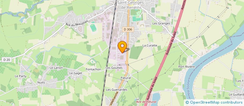 localisation de l'entreprise SODIRE à SAINT-GEORGES-DE-RENEINS