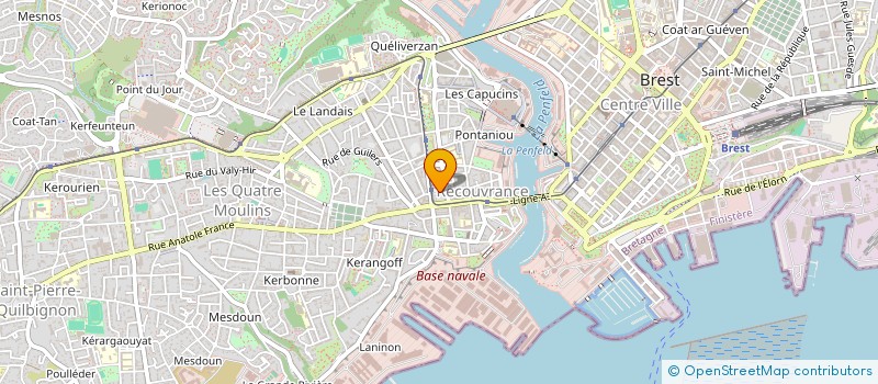 localisation de l'entreprise SODIREC à BREST