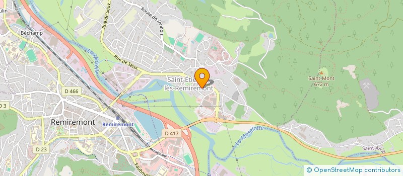localisation de l'entreprise SODIREM à SAINT-ETIENNE-LES-REMIREMONT