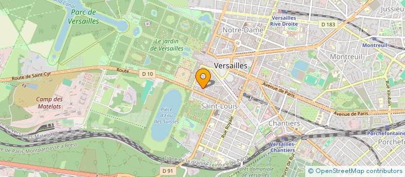 localisation de l'entreprise SODIREP à VERSAILLES