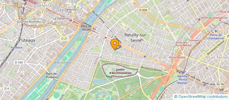 localisation de l'entreprise SODIREX à NEUILLY-SUR-SEINE