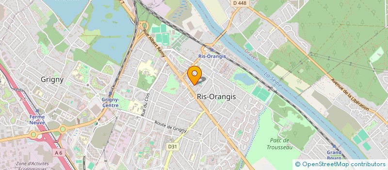 localisation de l'entreprise SODIRIS à RIS-ORANGIS