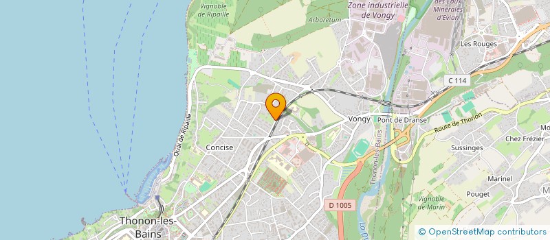 localisation de l'entreprise SODIS à THONON-LES-BAINS