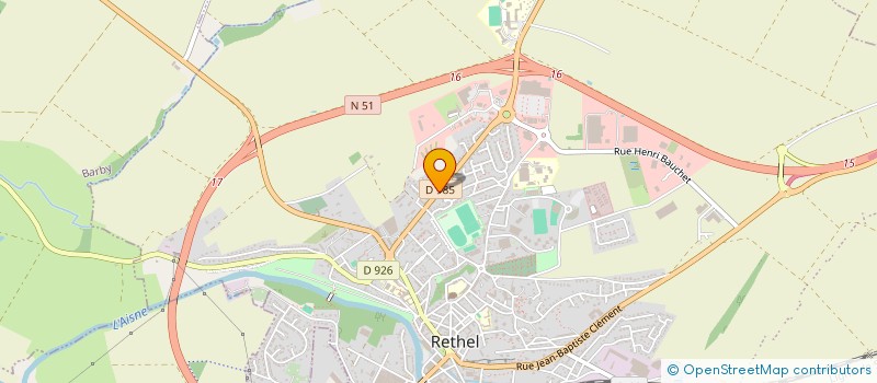 localisation de l'entreprise SODIS AUTO à RETHEL