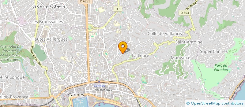 localisation de l'entreprise SODIS CANNES à CANNES