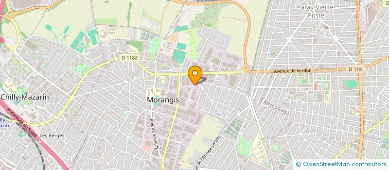 localisation de l'entreprise SODIS ELECTRO DIESEL à MORANGIS
