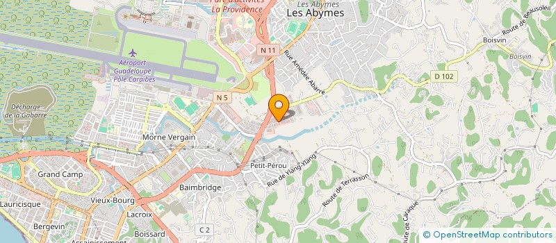 localisation de l'entreprise SODISAG à LES ABYMES