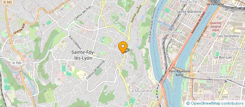 localisation de l'entreprise SODISAL à SAINTE-FOY-LES-LYON