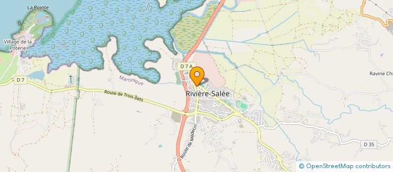localisation de l'entreprise SODISCA (SOCIETE DISTRI CARAIBEENNE) à RIVIERE-SALEE