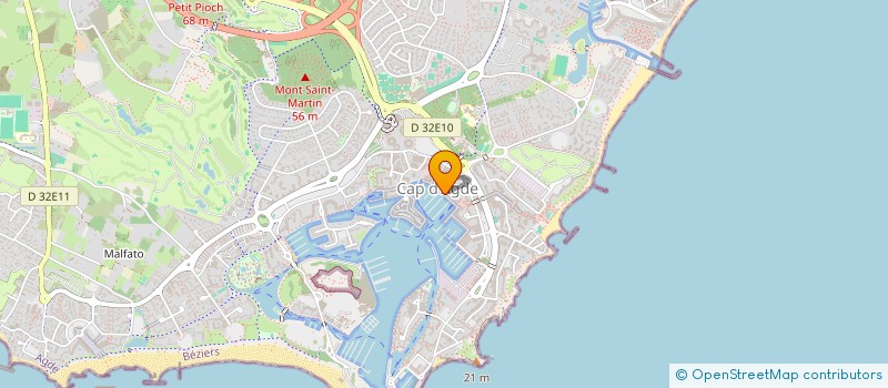 localisation de l'entreprise SODISER (SOCIETE DISTRIBUTION SERVICES) à AGDE