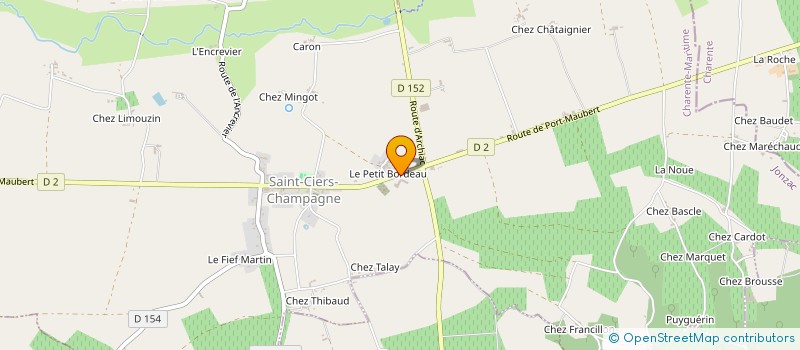 localisation de l'entreprise SODISMAG à SAINT-CIERS-CHAMPAGNE