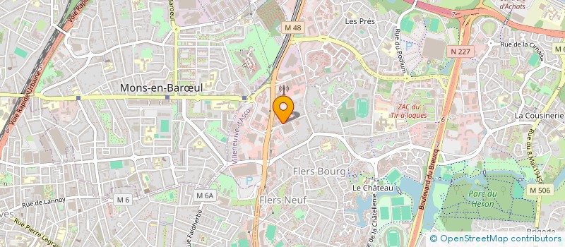 localisation de l'entreprise SODISMO à VILLENEUVE-D'ASCQ