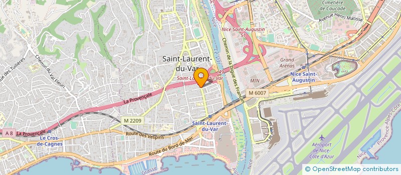 localisation de l'entreprise SODISPRO à SAINT-LAURENT-DU-VAR