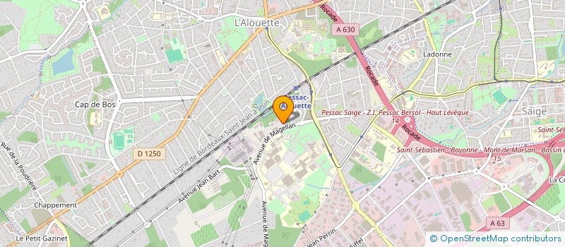 localisation de l'entreprise SODITEL à PESSAC