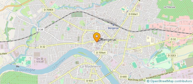 localisation de l'entreprise SODITEX à BERGERAC