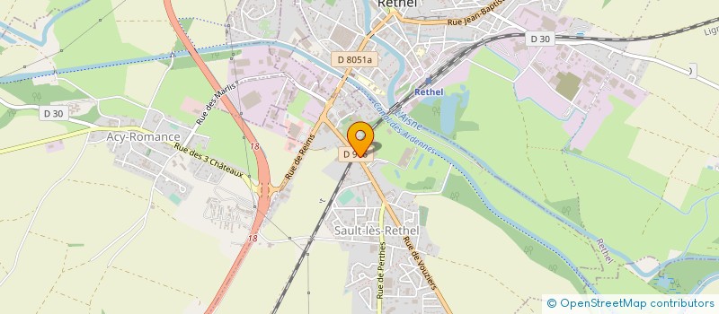 localisation de l'entreprise SODITHEL  SAULT-LES-RETHEL
