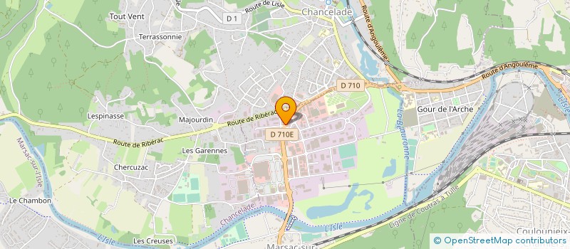 localisation de l'entreprise SODITHERM à MARSAC-SUR-L'ISLE