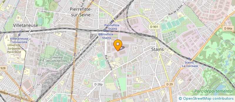 localisation de l'entreprise SODITRADE à STAINS