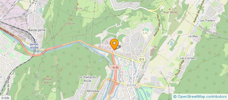 localisation de l'entreprise SODIV  VIZILLE
