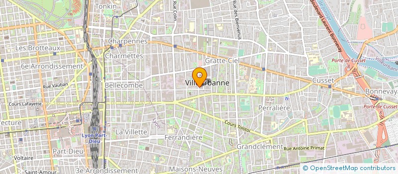 localisation de l'entreprise SODIVAG  VILLEURBANNE