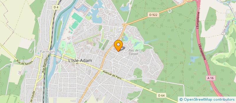localisation de l'entreprise SODIVALD EXPLOITATION à L'ISLE-ADAM