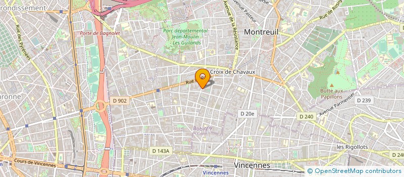 localisation de l'entreprise SODIVAN à MONTREUIL