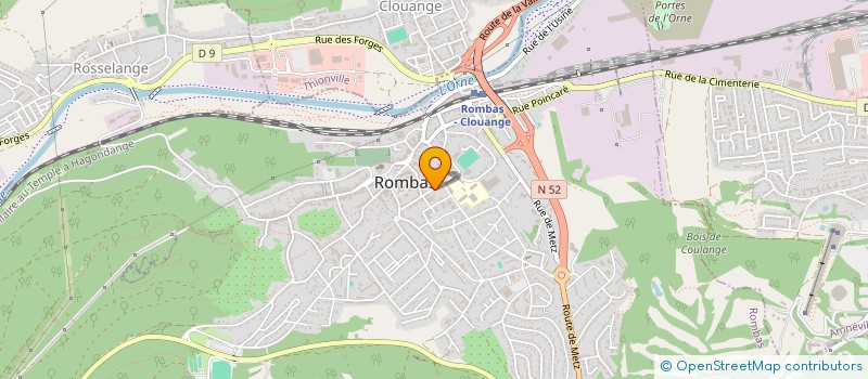 localisation de l'entreprise SODIVAP  ROMBAS