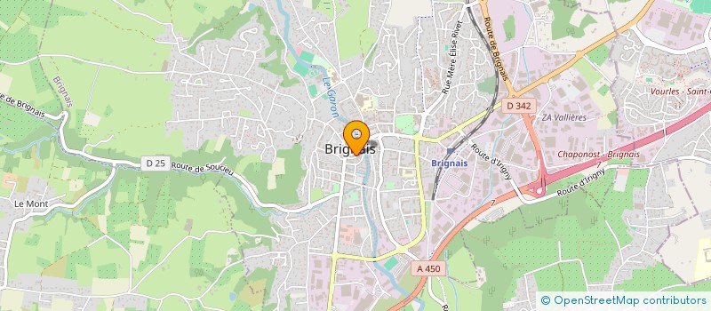localisation de l'entreprise SODIVE à BRIGNAIS