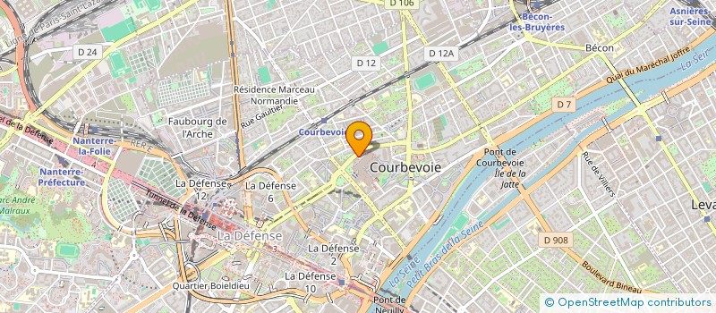 localisation de l'entreprise SODIVIL à COURBEVOIE