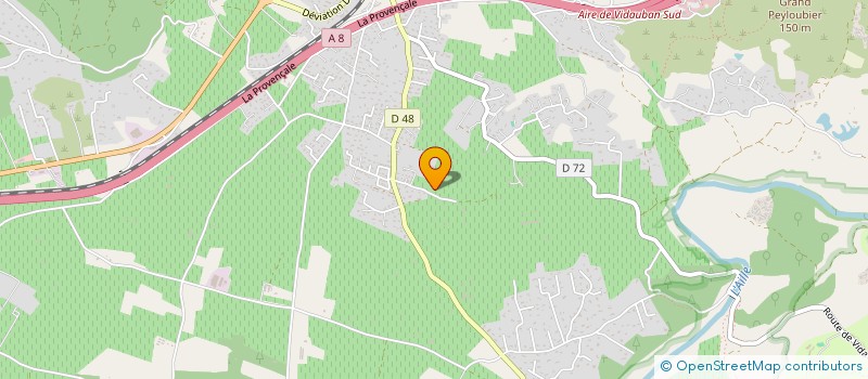 localisation de l'entreprise SODIVIN  VIDAUBAN