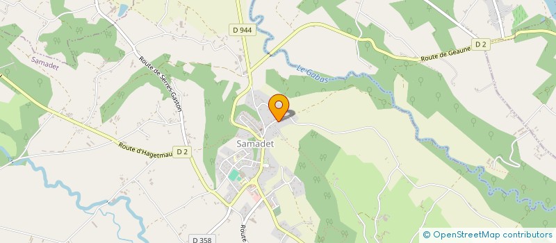 localisation de l'entreprise SODJU  SAMADET