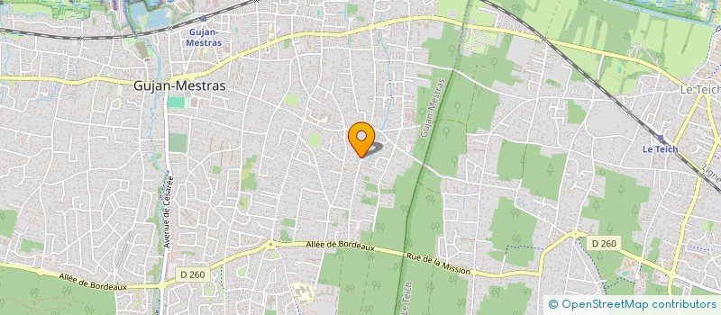 localisation de l'entreprise SODJUST  GUJAN-MESTRAS